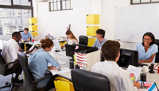 people in meeting at table